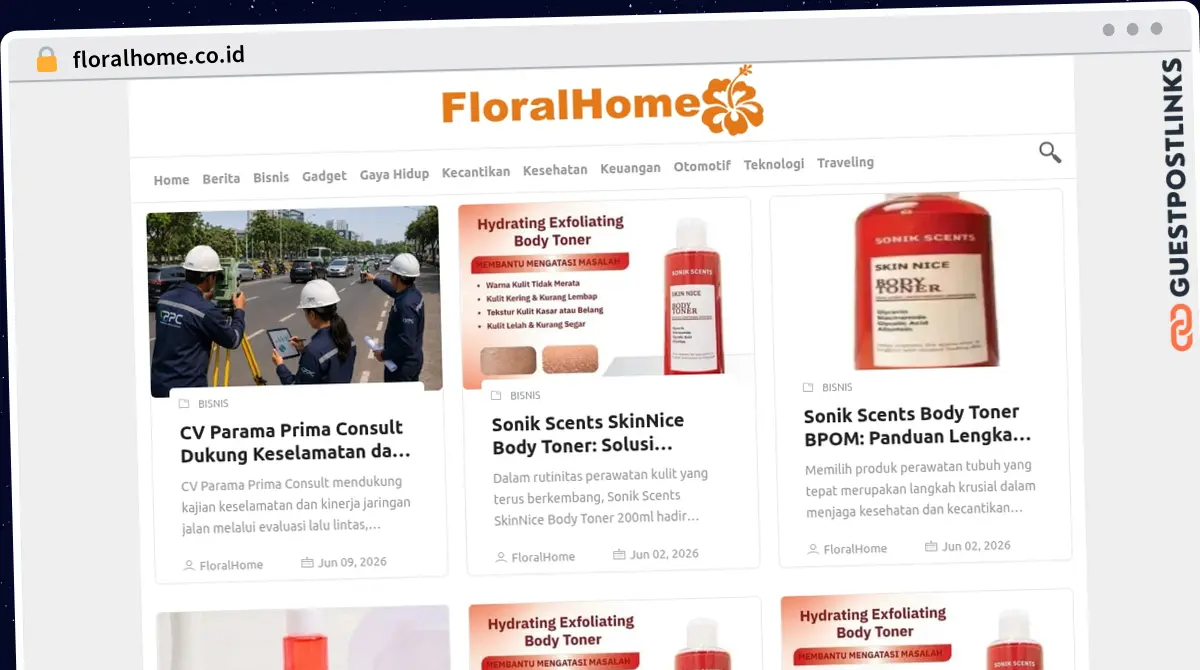 Publish Guest Post on floralhome.co.id