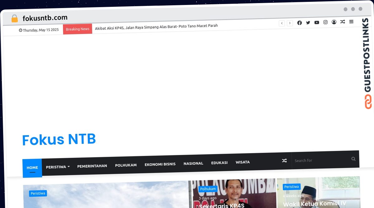 Publish Guest Post on fokusntb.com