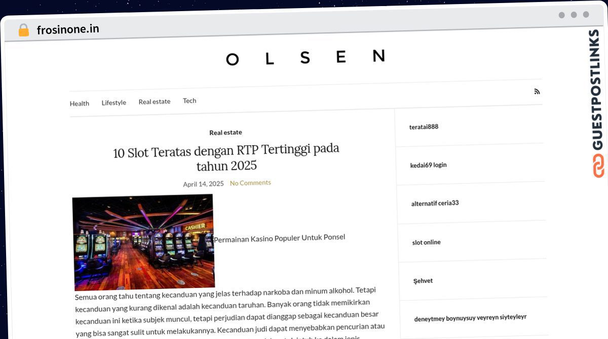 Publish Guest Post on frosinone.in