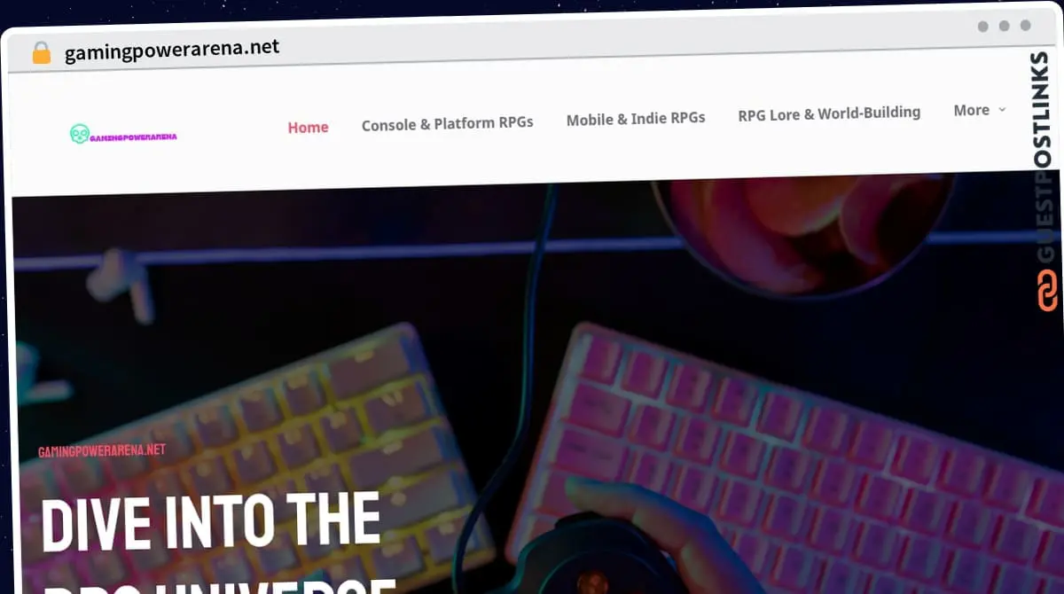 Publish Guest Post on gamingpowerarena.net