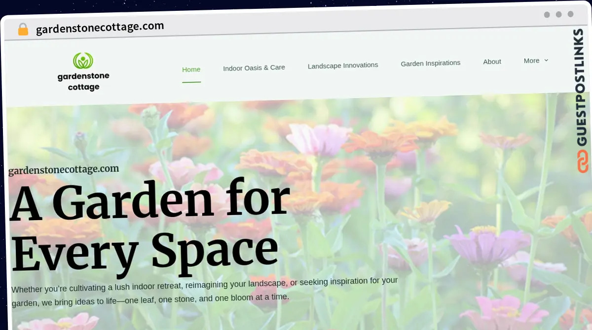 Publish Guest Post on gardenstonecottage.com