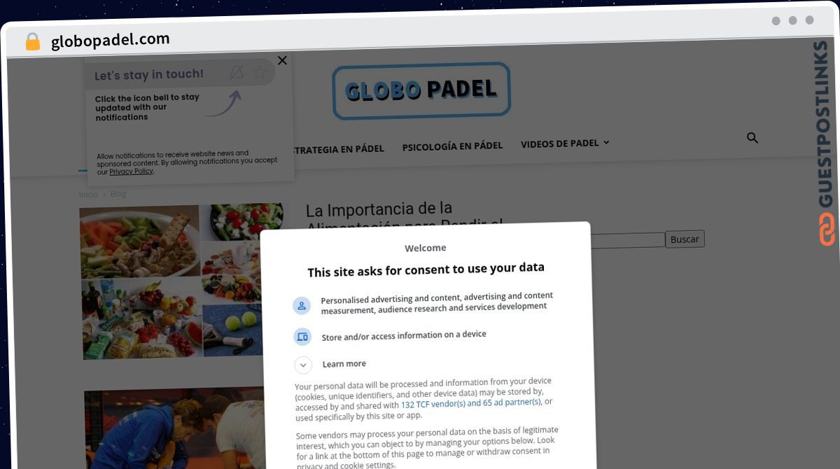 Publish Guest Post on globopadel.com