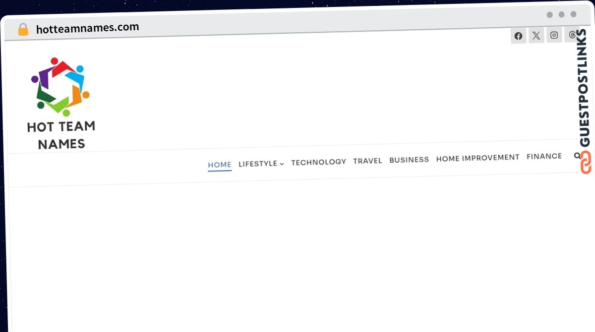 Publish Guest Post on hotteamnames.com