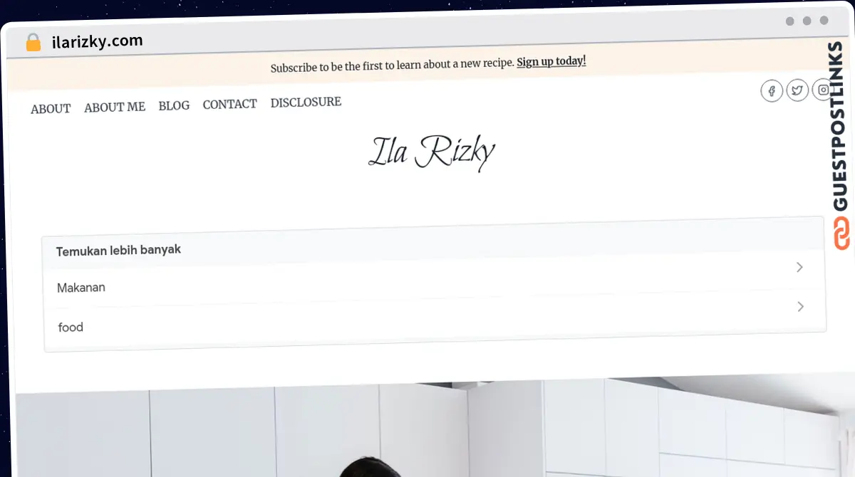 Publish Guest Post on ilarizky.com
