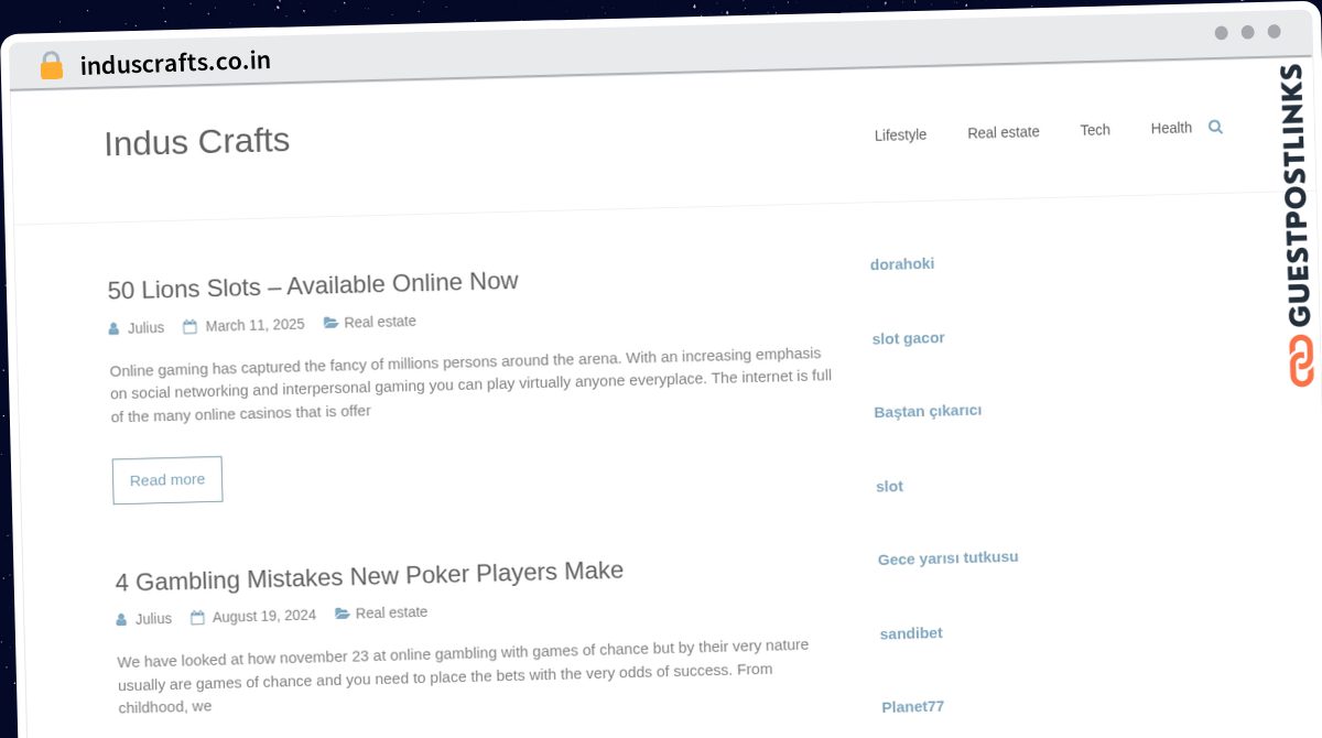 Publish Guest Post on induscrafts.co.in