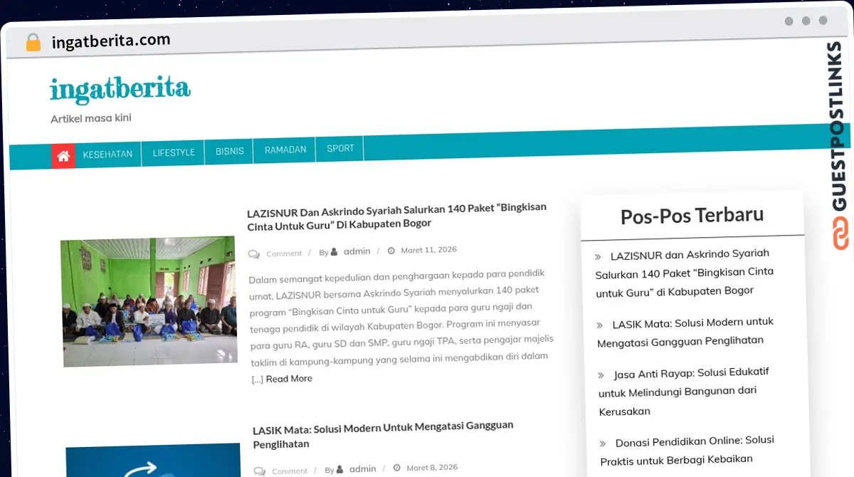 Publish Guest Post on ingatberita.com