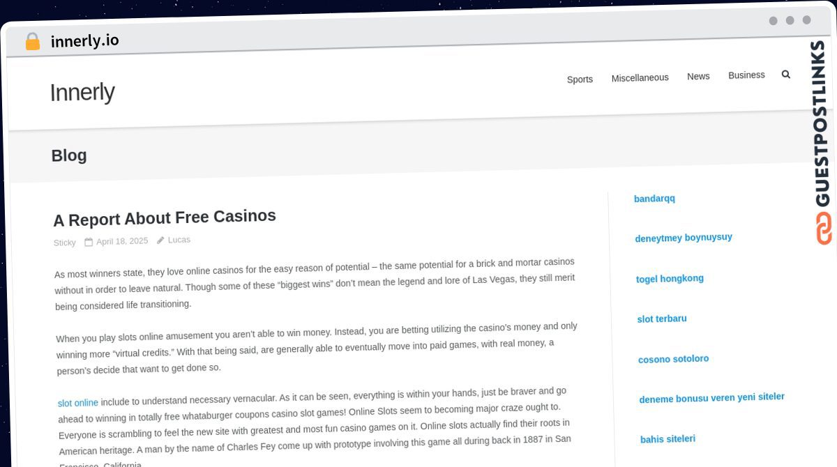 Publish Guest Post on innerly.io