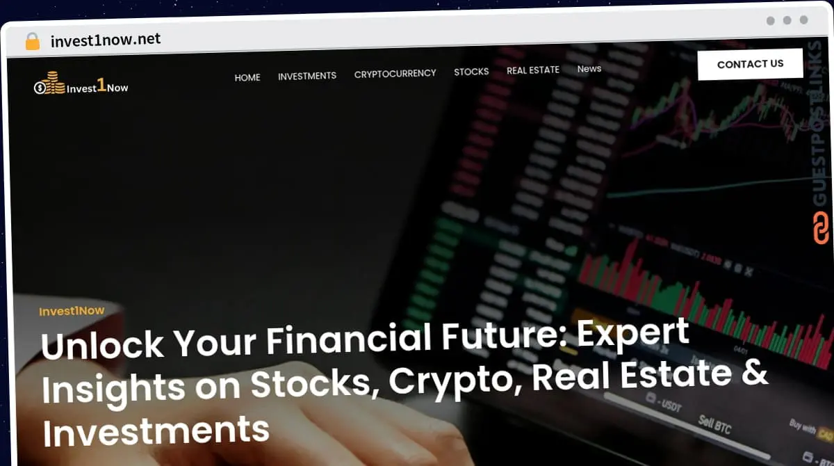Publish Guest Post on invest1now.net