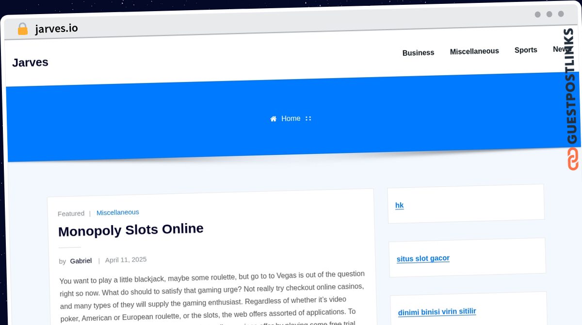 Publish Guest Post on jarves.io