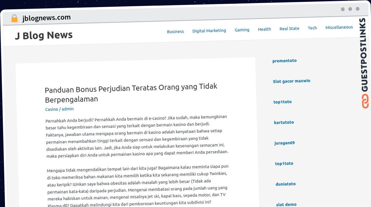 Publish Guest Post on jblognews.com