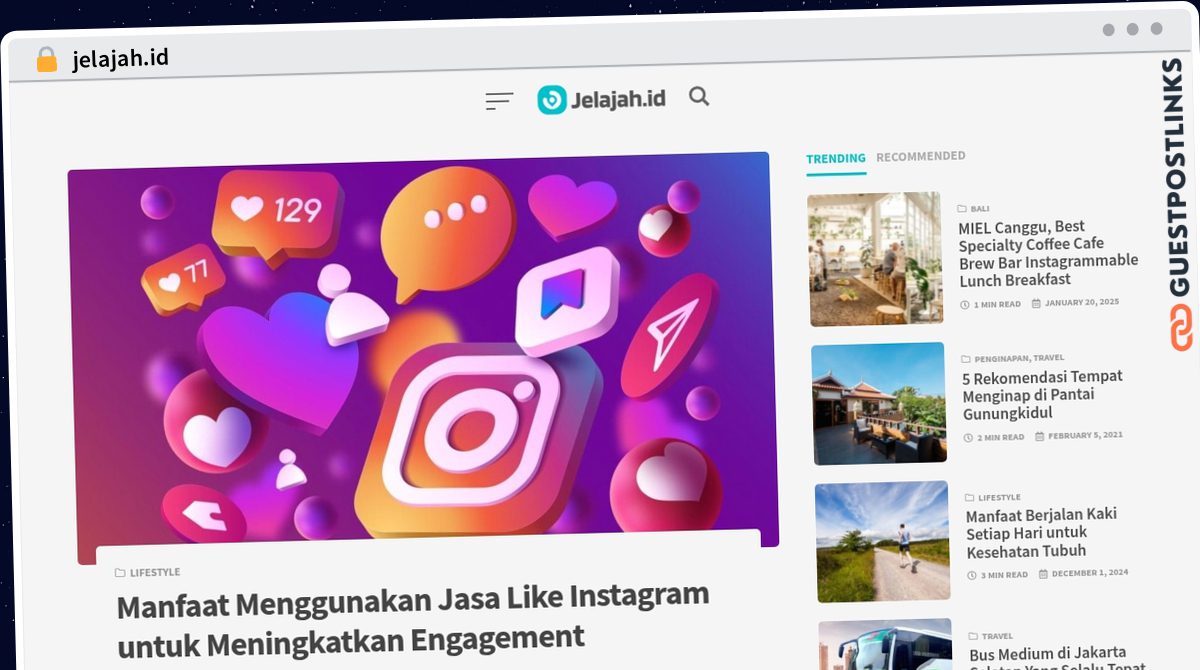 Publish Guest Post on jelajah.id