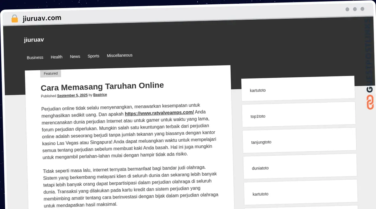 Publish Guest Post on jiuruav.com