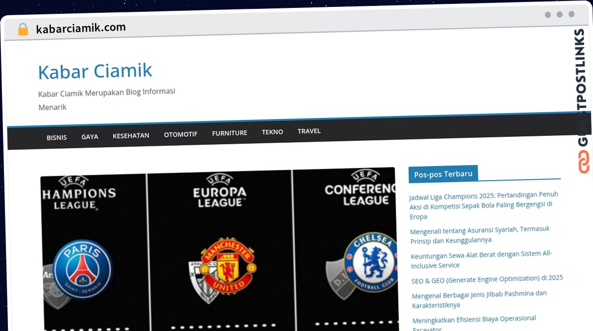 Publish Guest Post on kabarciamik.com