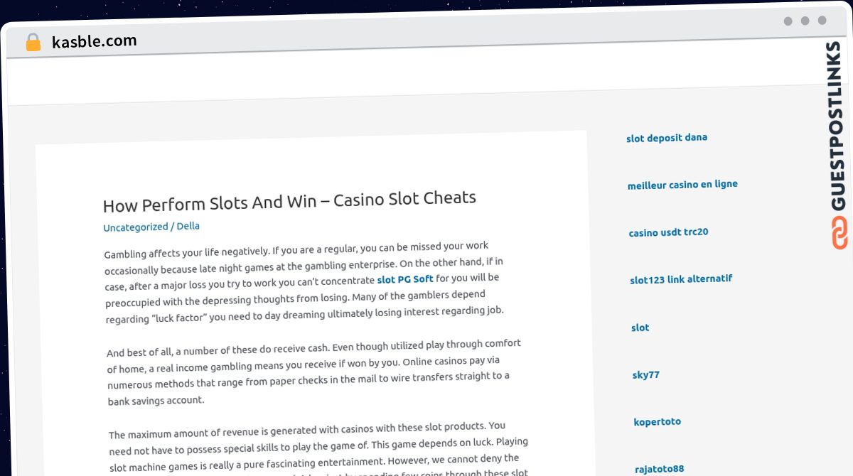 Publish Guest Post on kasble.com