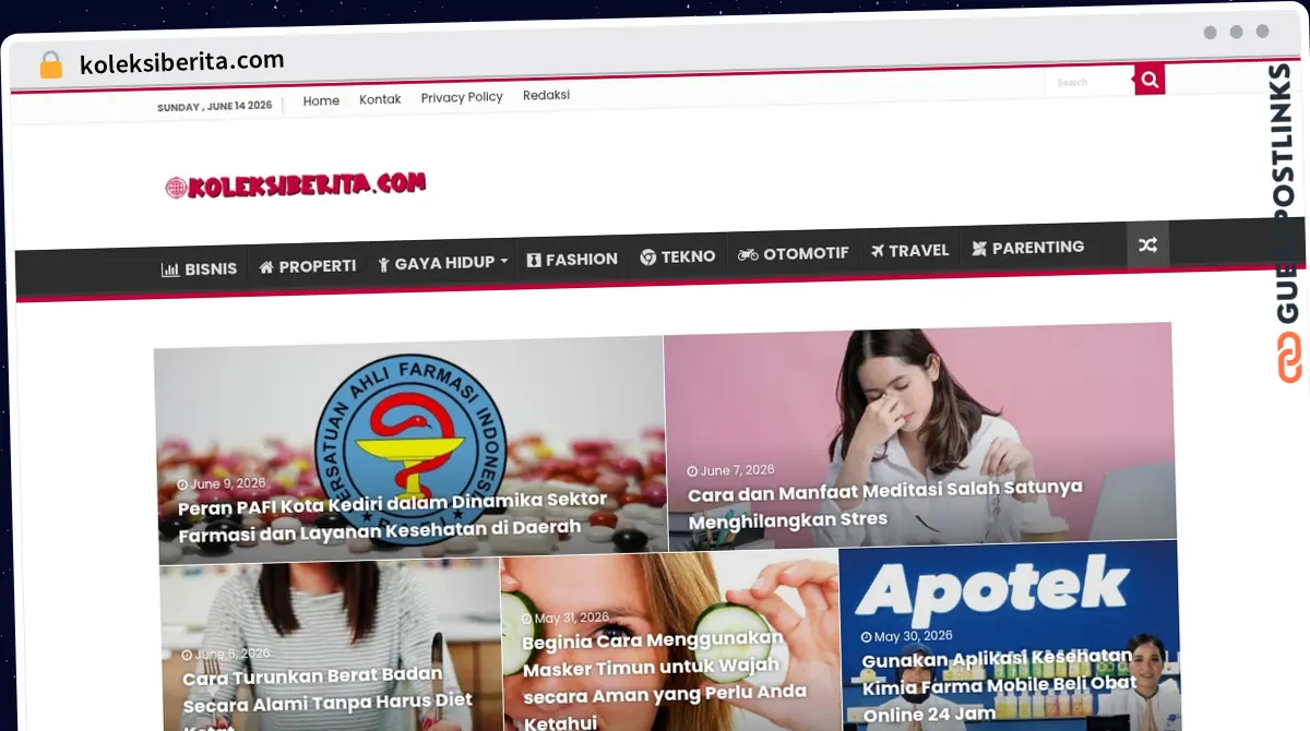 Publish Guest Post on koleksiberita.com