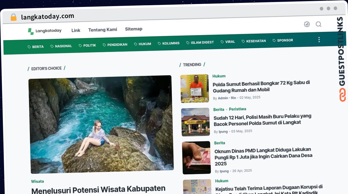 Publish Guest Post on langkatoday.com