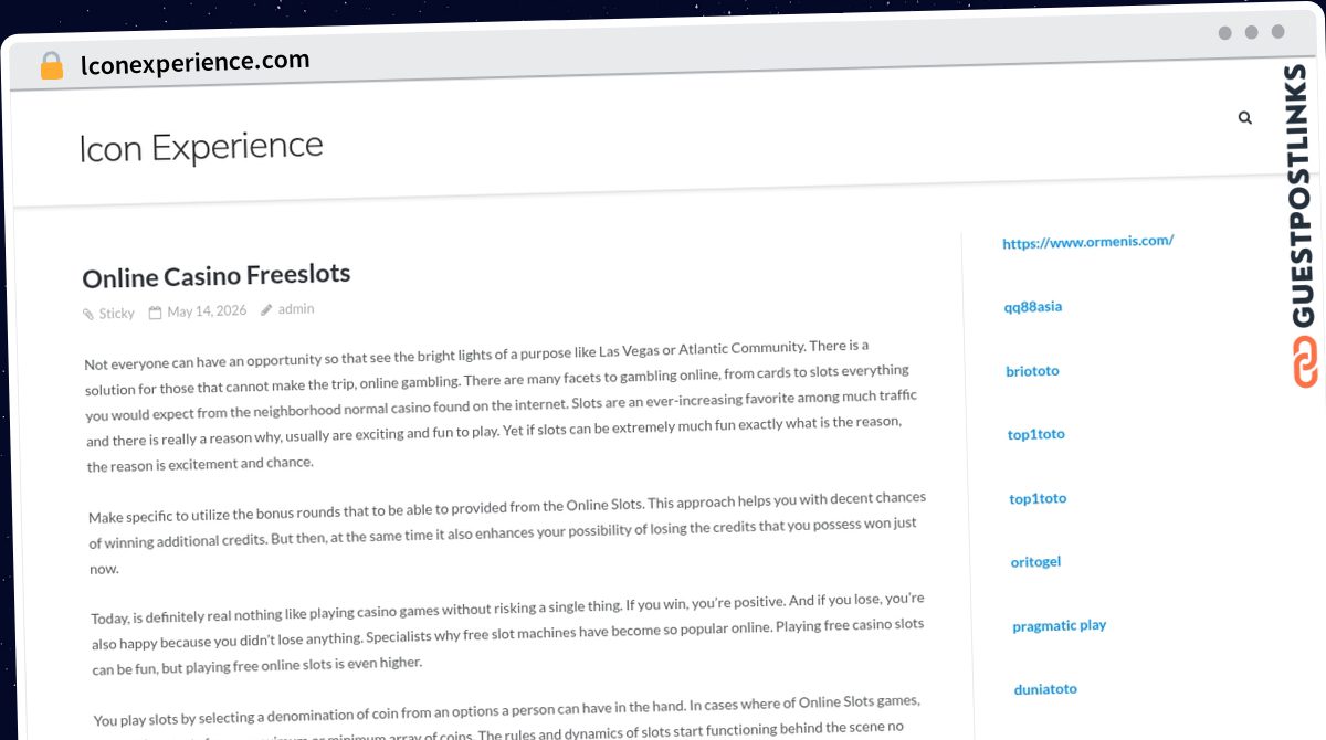 Publish Guest Post on lconexperience.com