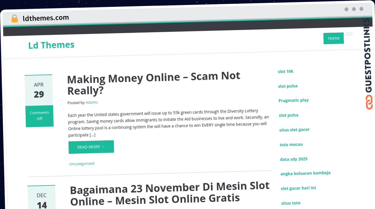 Publish Guest Post on ldthemes.com
