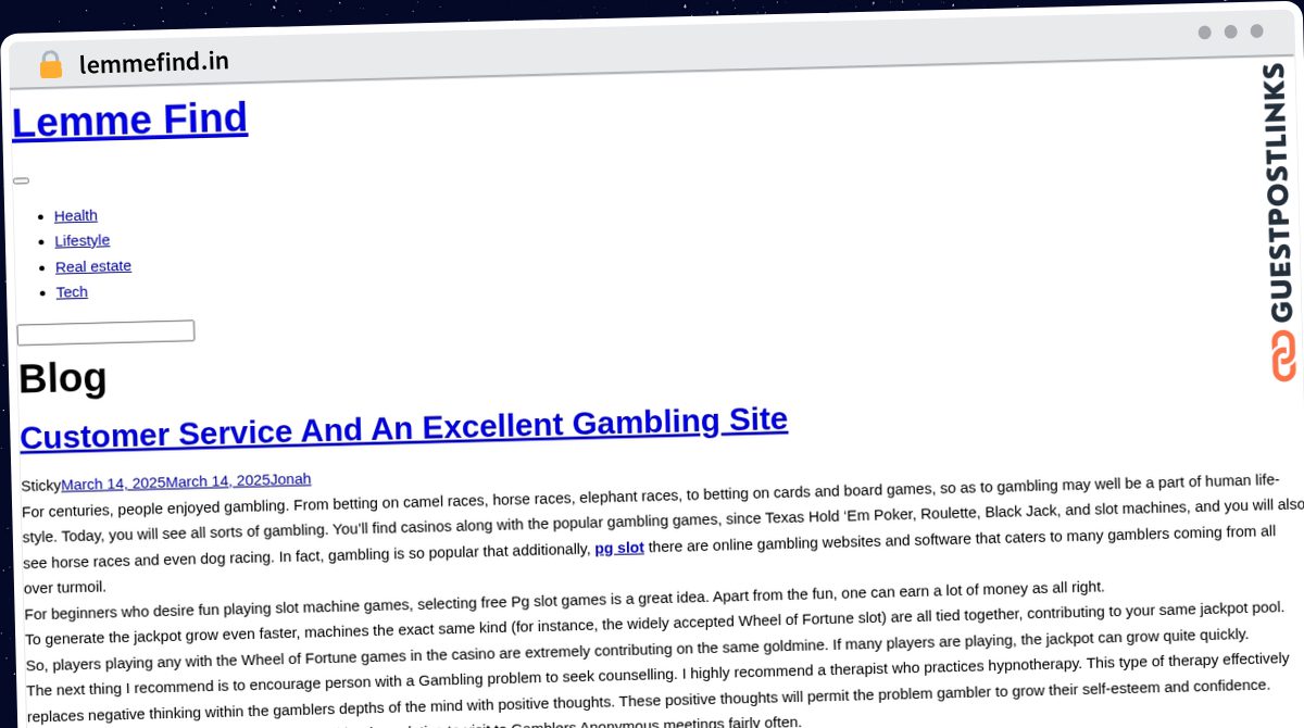 Publish Guest Post on lemmefind.in