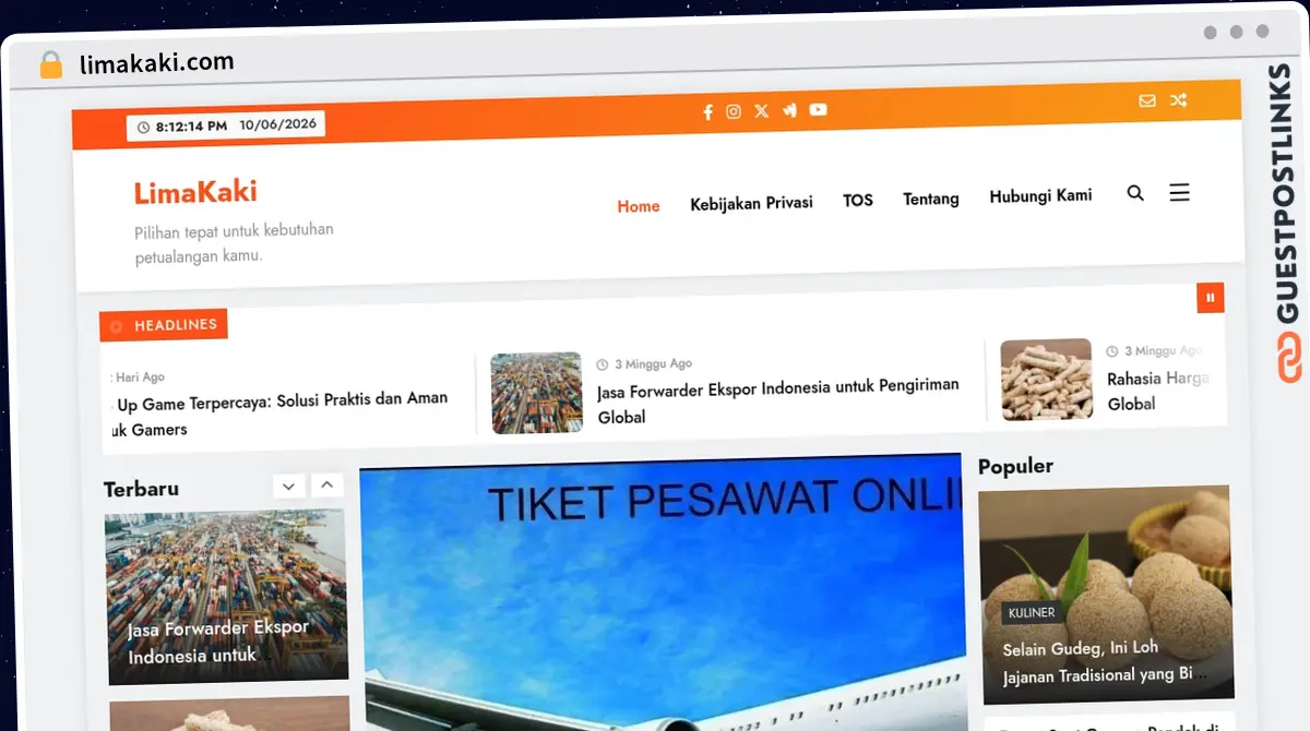 Publish Guest Post on limakaki.com