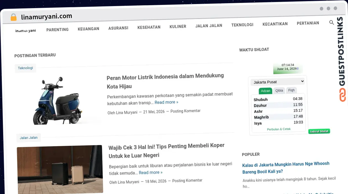 Publish Guest Post on linamuryani.com
