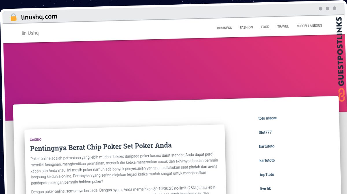 Publish Guest Post on linushq.com