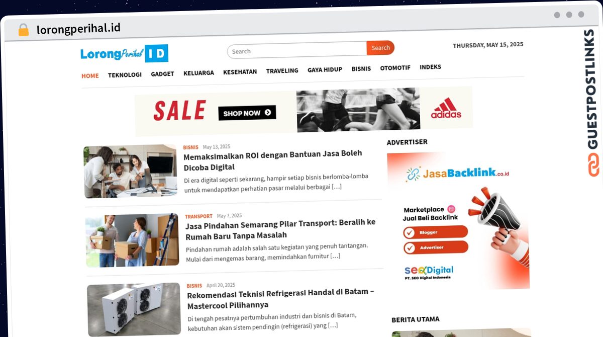 Publish Guest Post on lorongperihal.id