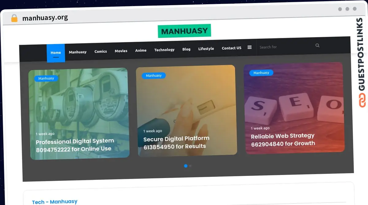 Publish Guest Post on manhuasy.org