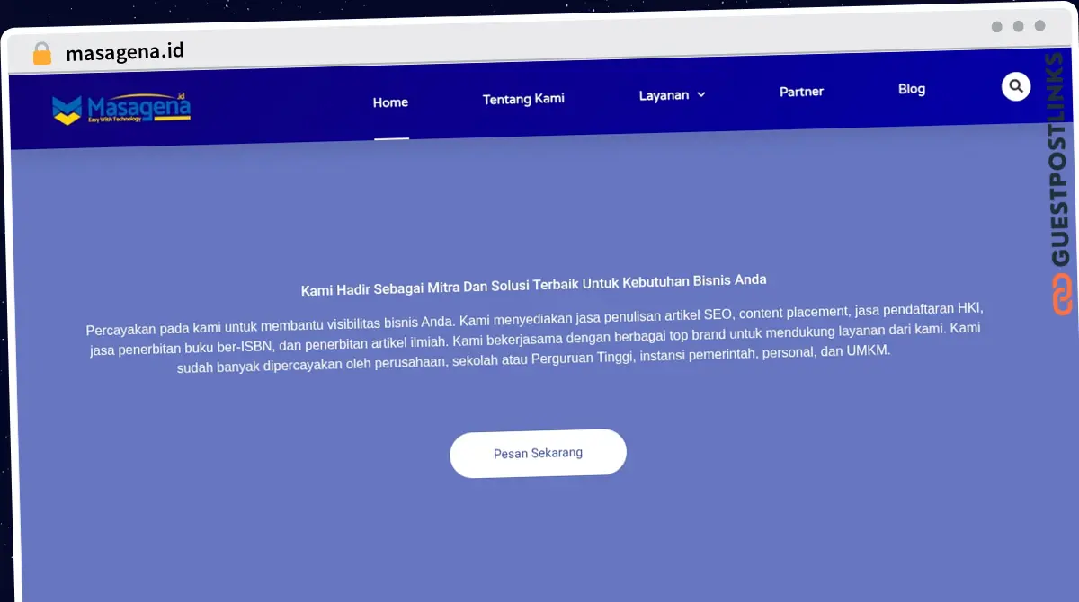 Publish Guest Post on masagena.id