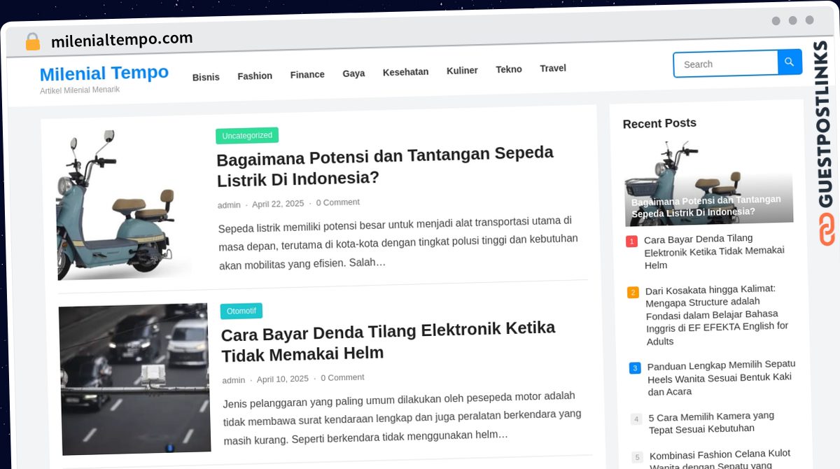 Publish Guest Post on milenialtempo.com