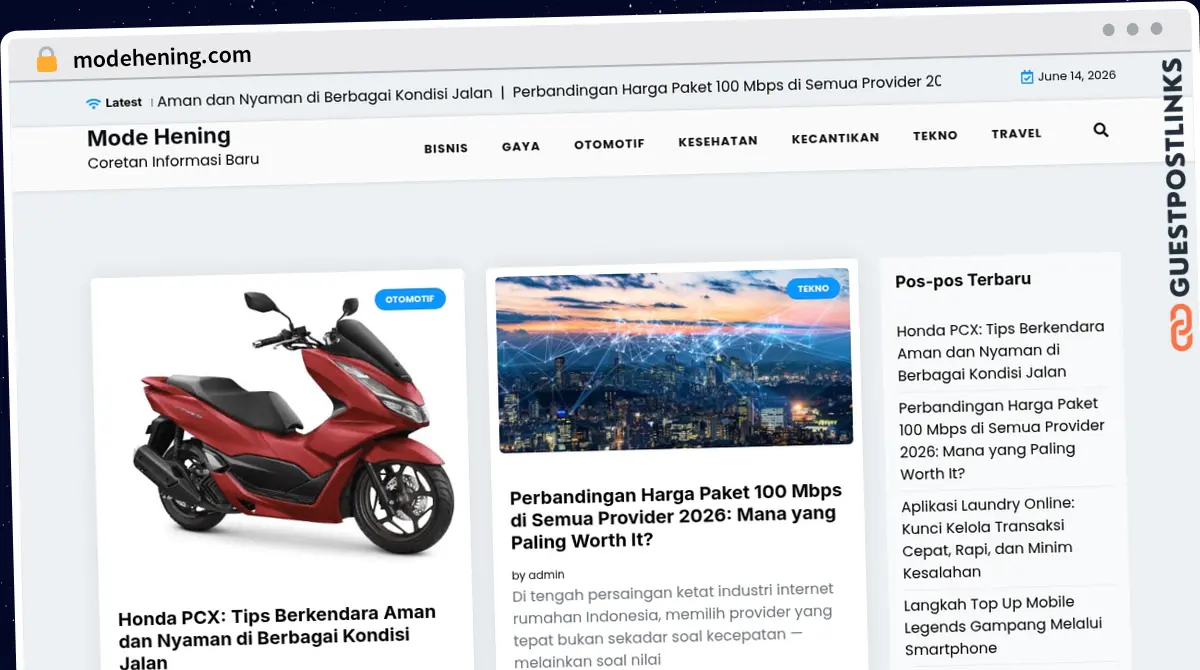 Publish Guest Post on modehening.com