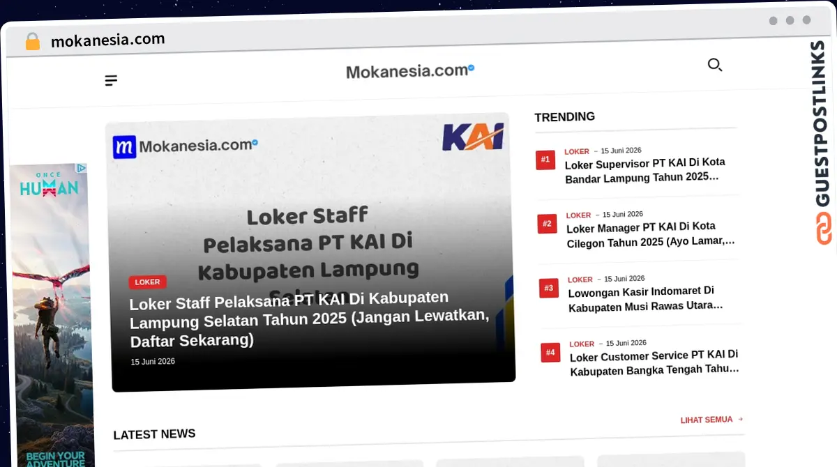 Publish Guest Post on mokanesia.com