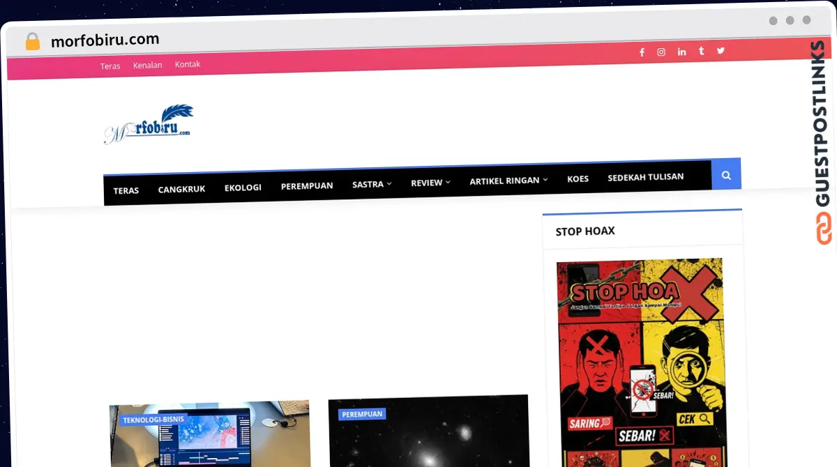 Publish Guest Post on morfobiru.com