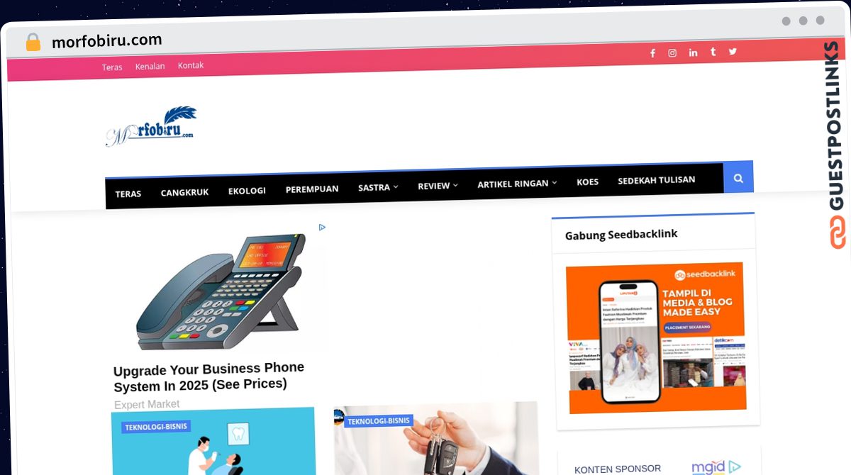 Publish Guest Post on morfobiru.com