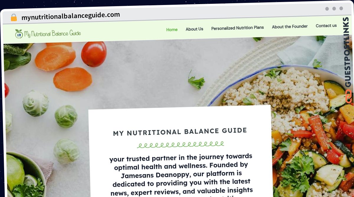 Publish Guest Post on mynutritionalbalanceguide.com