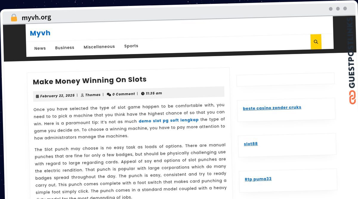 Publish Guest Post on myvh.org