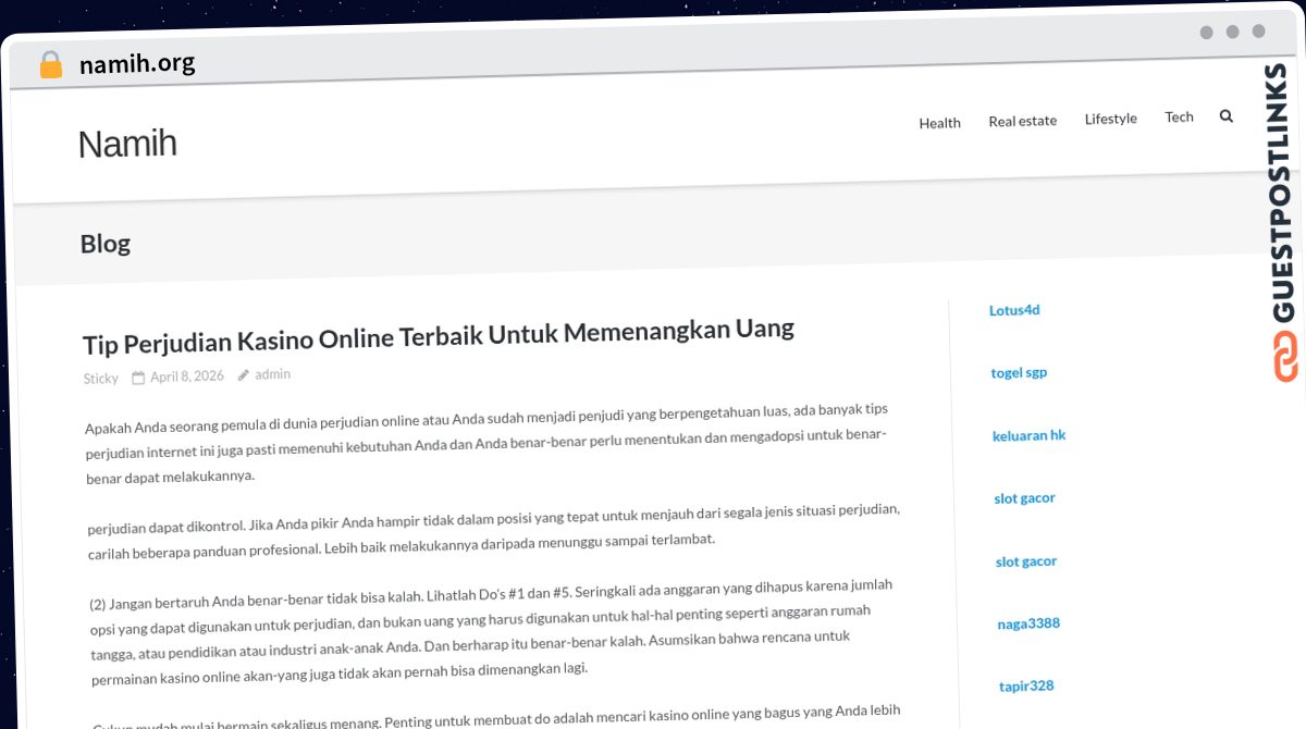 Publish Guest Post on namih.org