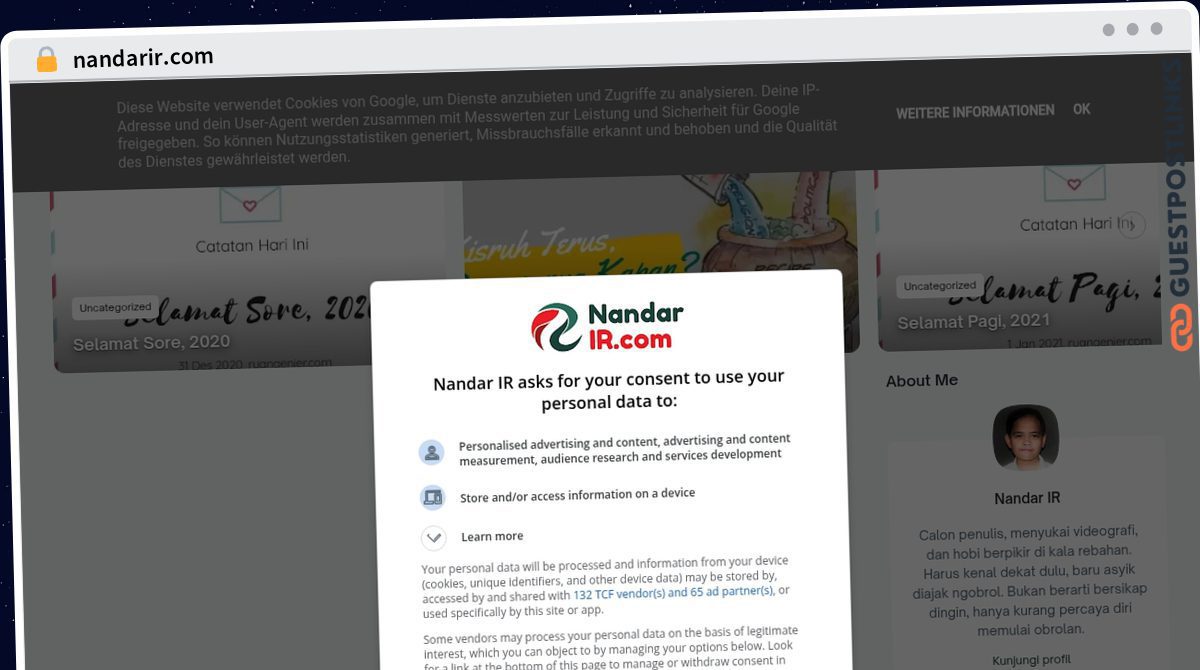 Publish Guest Post on nandarir.com