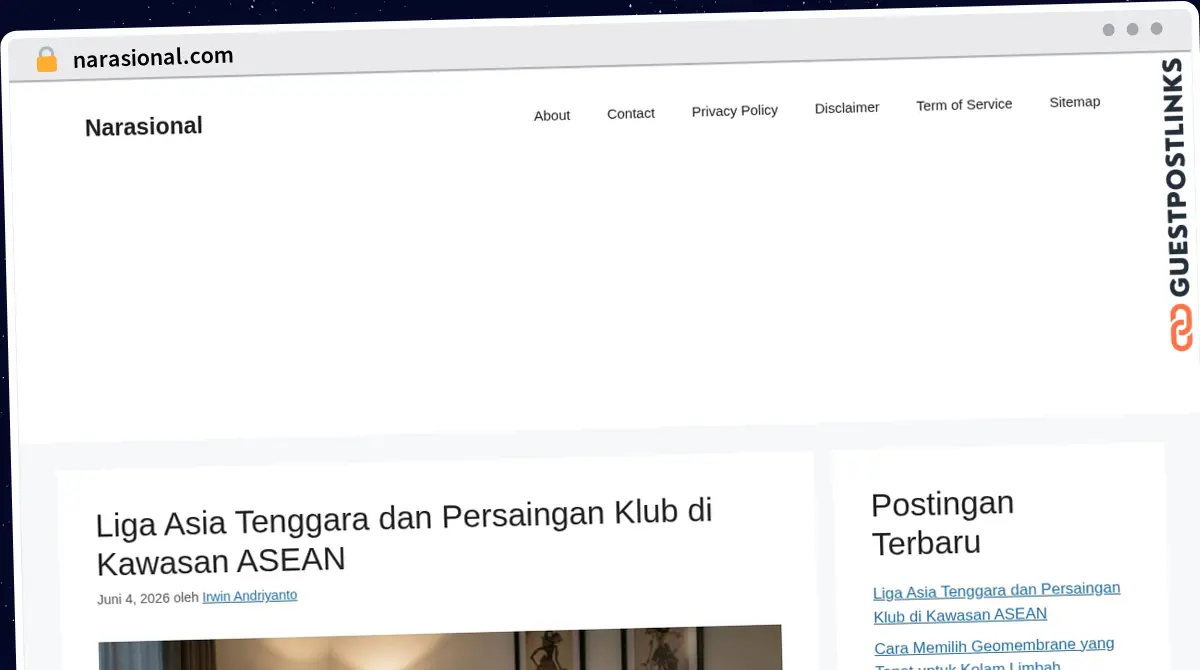 Publish Guest Post on narasional.com