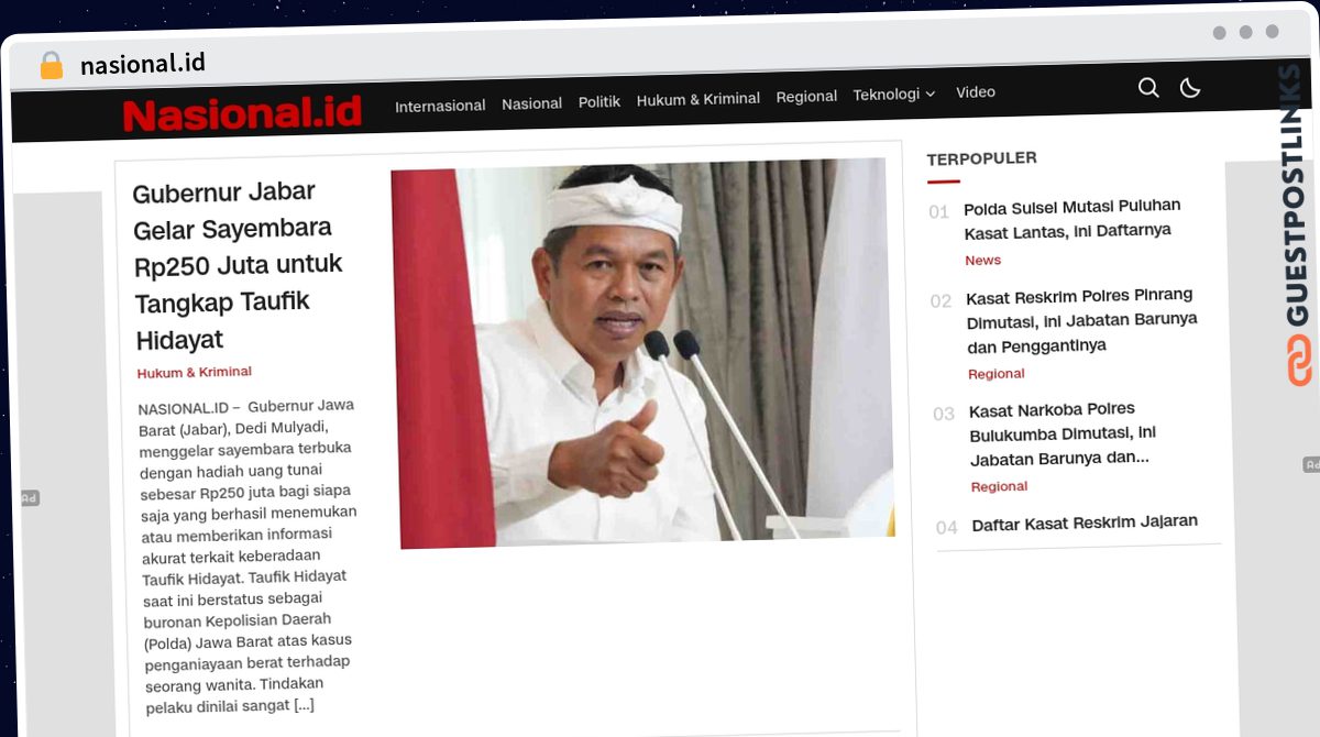 Publish Guest Post on nasional.id