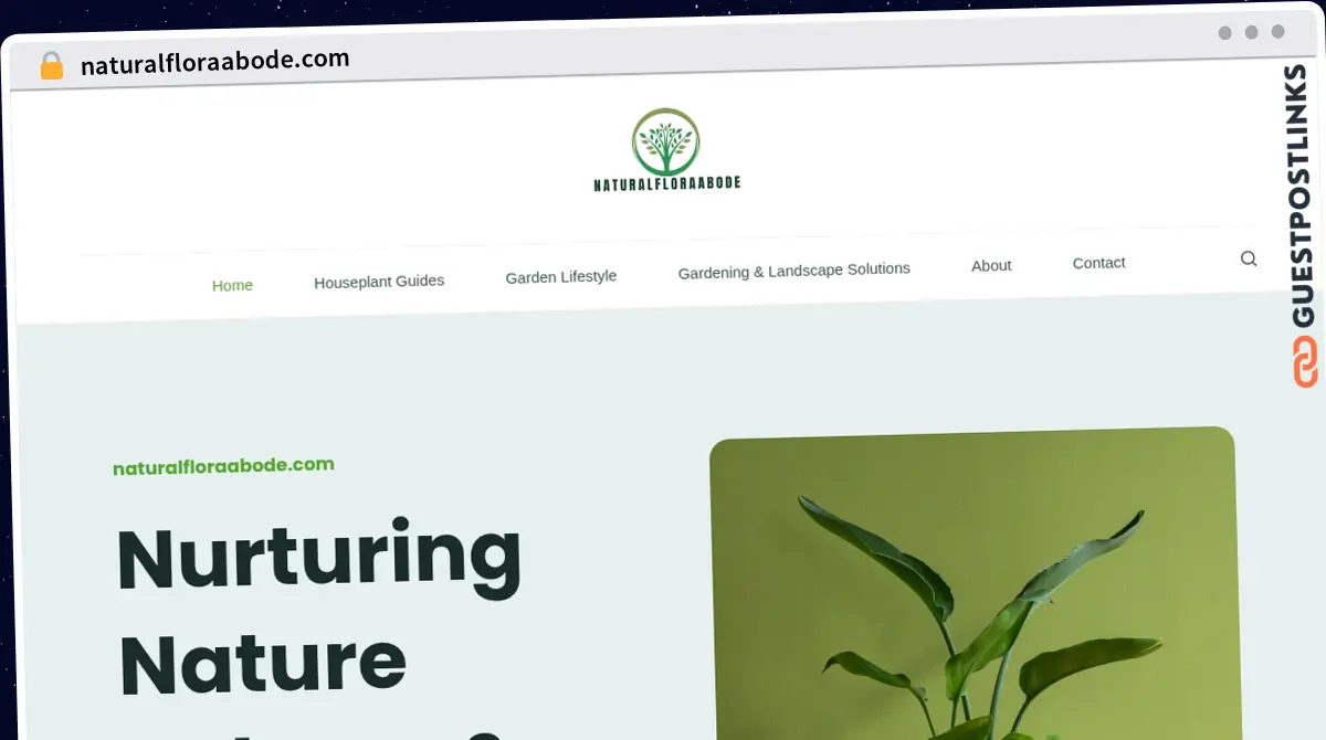 Publish Guest Post on naturalfloraabode.com