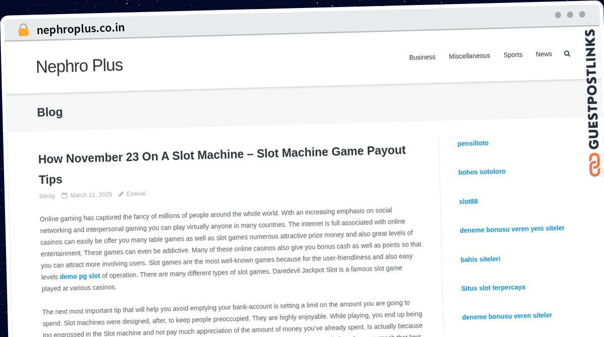 Publish Guest Post on nephroplus.co.in