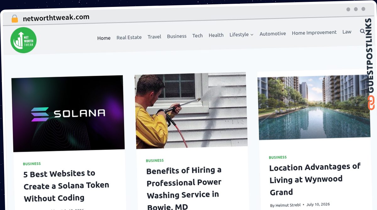 Publish Guest Post on networthtweak.com