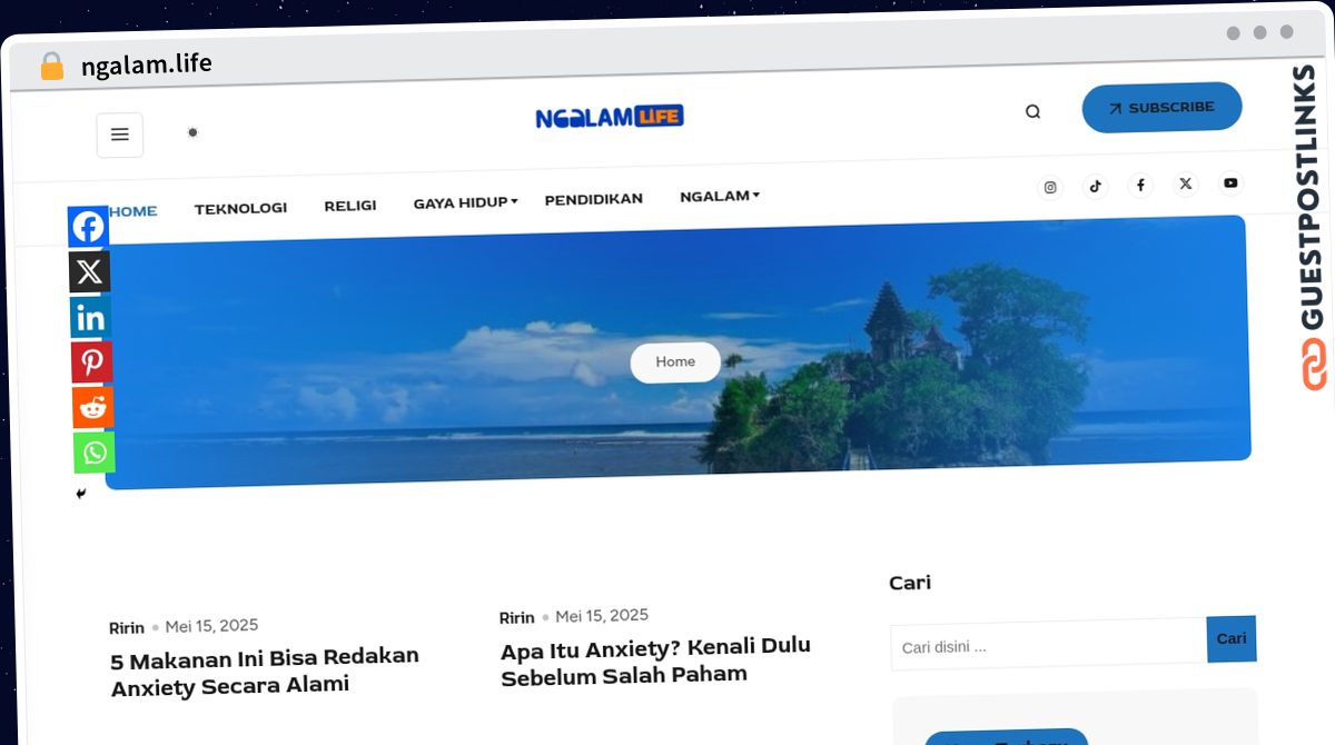 Publish Guest Post on ngalam.life