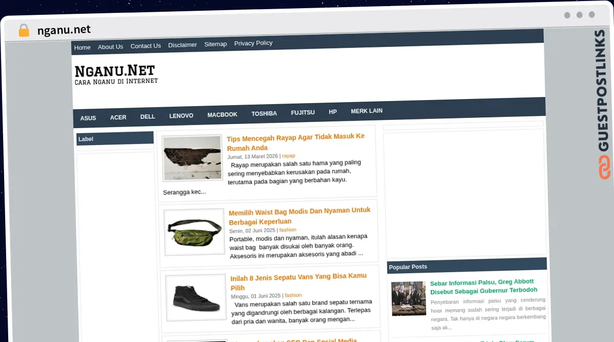 Publish Guest Post on nganu.net