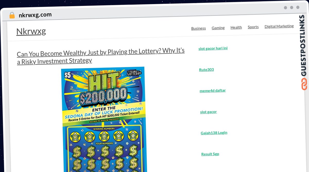 Publish Guest Post on nkrwxg.com