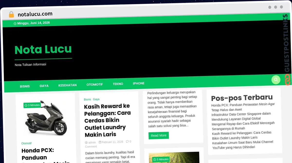 Publish Guest Post on notalucu.com
