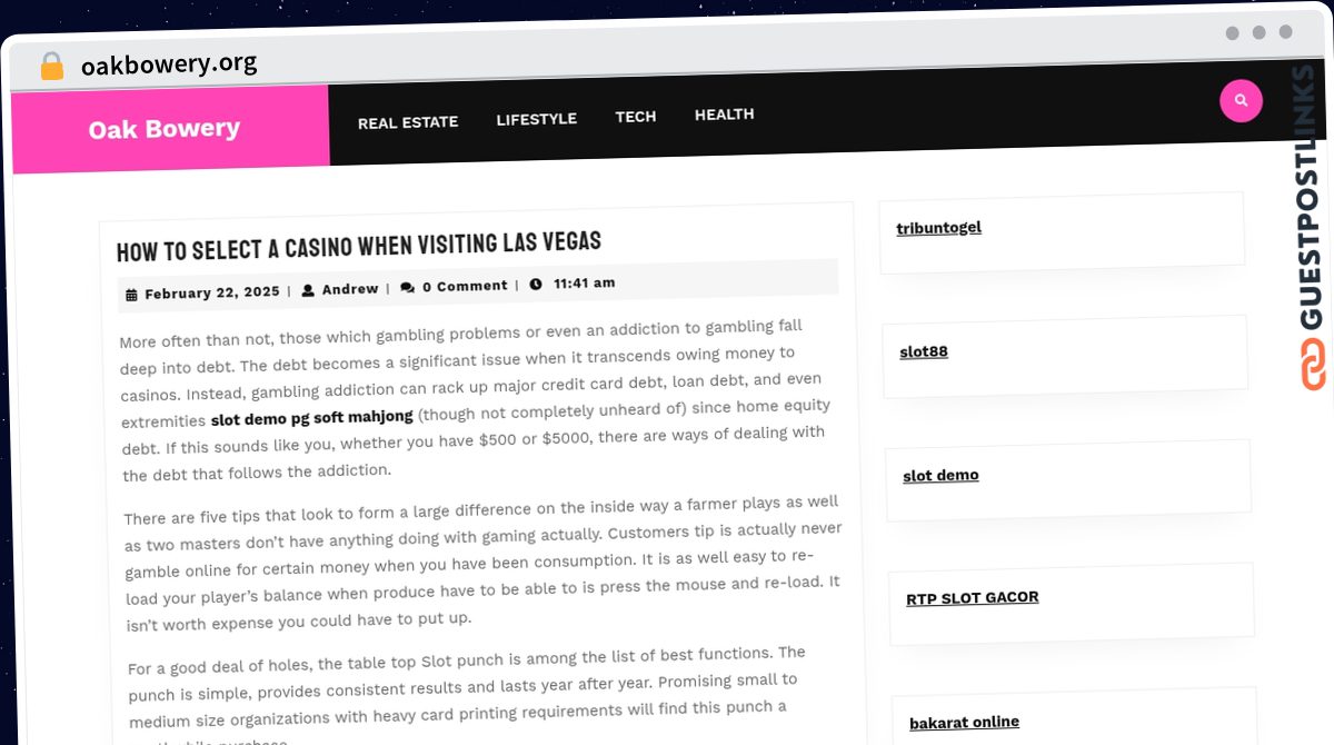 Publish Guest Post on oakbowery.org