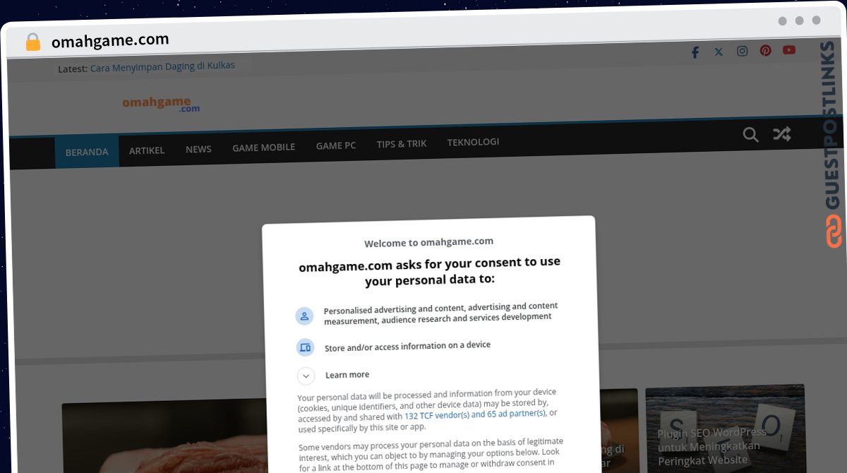 Publish Guest Post on omahgame.com
