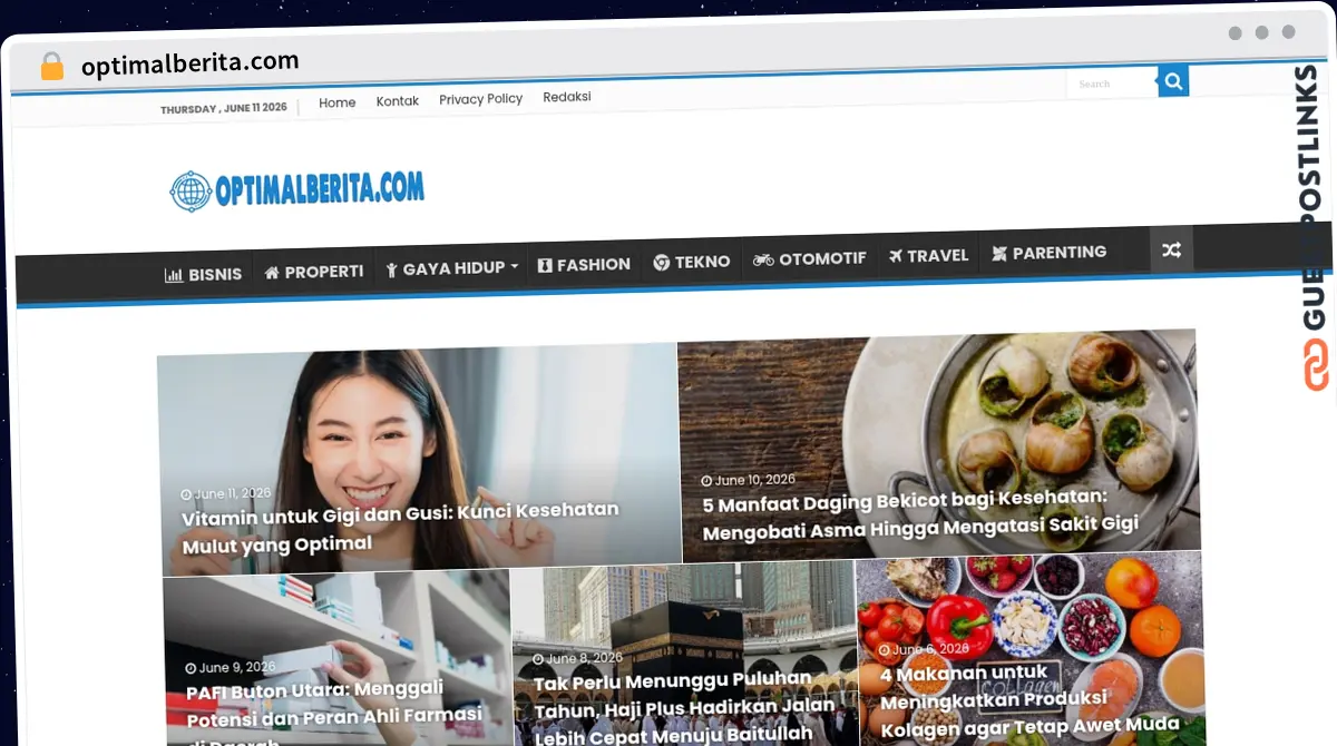 Publish Guest Post on optimalberita.com